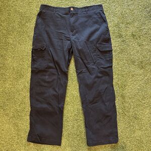 Architect Active Flex Straight Leg Cargo Pants Men's 40x30 Black Flat Front